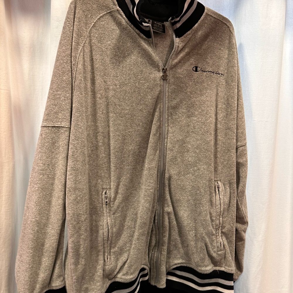 Champion Men's Gray Varsity Jacket